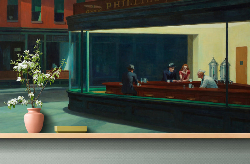 Nighthawks Painting Wallpaper. Painting by Edward Hopper.