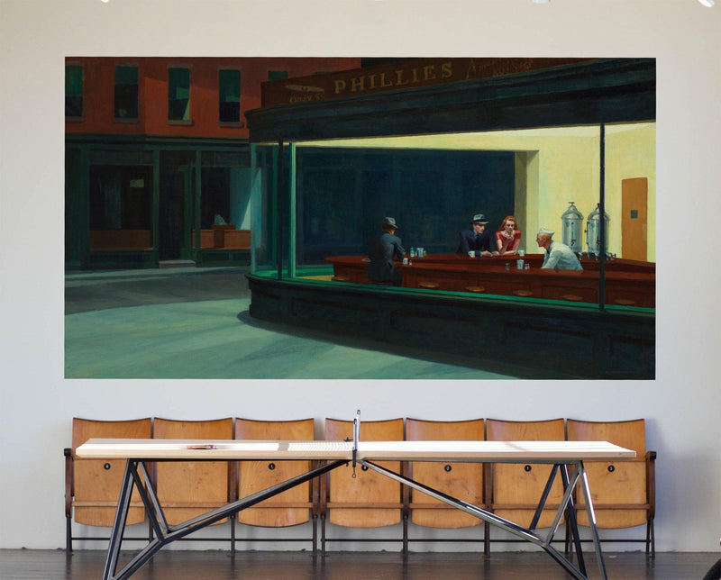 Nighthawks Painting Wallpaper. Painting by Edward Hopper.