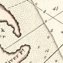 Vintage Map of Virginia 1742