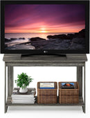 French Oak Grey TV Stand 35 Inch Wide For 37 Inch TV