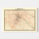 Vintage Map of Berlin, Germany 1843