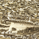 Vintage Map of Carthage, New York 1888