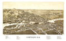 Vintage Map of Carthage, New York 1888