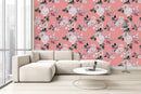 Voguish Pink Roses Wallpaper