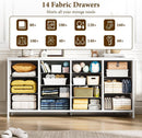 Ultramodern White 63 Inch TV Stand With Integrated Storage