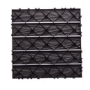 76-Pack 11.42'x11.42' Interlocking Deck Tiles - 68.80 Sq.Ft 3D Wood Grain Plastic Flooring for Outdoor Use,Waterproof & Moisture-Proof Patio Tiles, All-Weather Use & Easy Snap-Together Installation