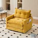 UNITED WE WIN Swivel Barrel Chair - Mid Century Modern Chair, Thick Padded Arm Chair with Solid Metal Base, Comfortable Single Sofa Chair, Swivel Accent Chair for Living Room Bedroom