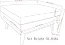 Owen 36Inches Wide Mid Century Storage Coffee Table
