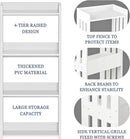 4 Tier White Bookshelf Ideal For Small Spaces Storage Room
