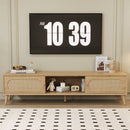 TV Stand For TVs Up To 80", Media Console, Cabinet - Natural