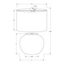 Modern Lighting, Table Lamp, Ceramic - Cream