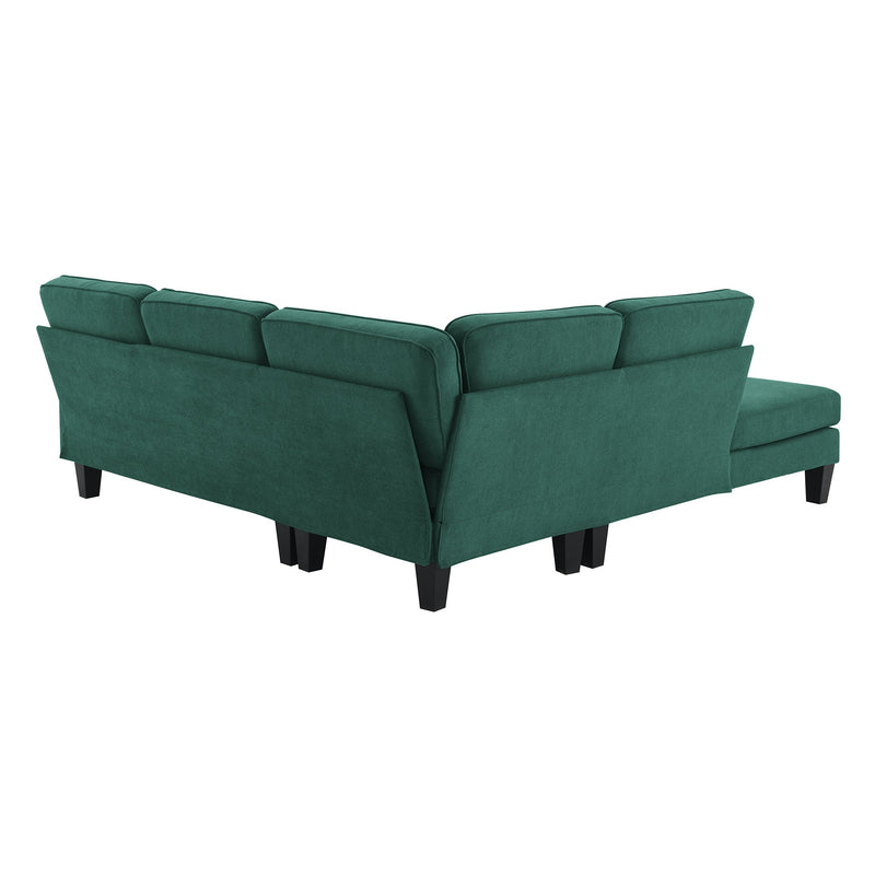 Walker Edison | Terrycloth Modern Sectional Sofa