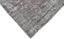 Handmade 6.6x8 Modern Abstract Red and Gray Viscose Rug