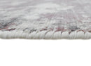 Handmade 6.6x8 Modern Abstract Red and Gray Viscose Rug