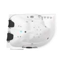 Nuvia Cayman 67-Inch Premium 2-Person 16-Jet Whirlpool Hydromassage Bathtub (SAK72851)