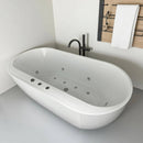 Nuvia Cascade 67-Inch Whirlpool Air Bath Soaking Tub With Adjustable Air Blower [No Faucet] (SAK68427)