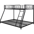 Heavy Duty Twin Over Full Metal Floor Bunk Bed With Ladder
