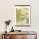 Vintage Map of Portland, Oregon 1896
