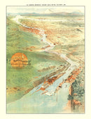 Vintage Map of Portland, Oregon 1896