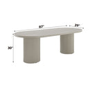 Laela - Dining Table - Bone White