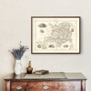 Vintage Map of China & Burmah 1851