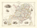 Vintage Map of China & Burmah 1851