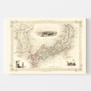 Vintage Map of Japan & Korea 1851