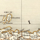 Vintage Map of Japan & Korea 1851