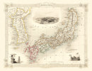 Vintage Map of Japan & Korea 1851