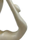 Yoga Floor Sculpture // White with Black Base