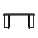 U_STYLE Geometric Design Console Table with Solid Pine Legs,Suitable for Entryway, Hallway, Living Room, Bedroom