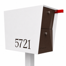 UpTown Box Locking Package Dropbox in WHITE - Modern Mailbox