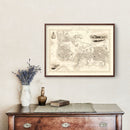 Vintage Map of Plymouth, United Kingdom 1851