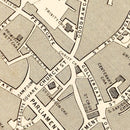 Vintage Map of York, United Kingdom 1851
