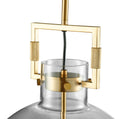 Atlas 1 LED Light Pendant // Crystal and Gold