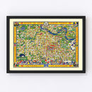Vintage Map of University of Michigan 1926
