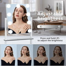 Vanity Mirror With Lights 9 Dimmable Bulbs 3 Color Lighting White