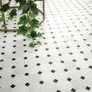 Arabescato Carrara Octagon 12" x 12" Honed Marble Mesh-Mounted Mosaic Tile 2" Octagon- MSI Collection