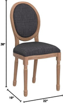 French Country Farmhouse Upholstered Dining Chairs Set Of 6