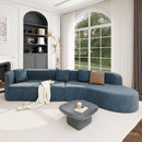 Modern Large 2-Piece Sectional Sofa with 3 Pillows,for Living Room, Bedroom