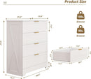 White Lofty Hardwood Dresser With Generous Drawers