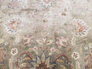 Vintage Indo Mahal Area Rug 9x12, Wool Hand-Knotted Laurel Green & Auburn Indian Carpet, 9 x 12 Floral Carpet, Living Room Rug