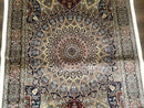Turkish Silk Rug 4x6, Dome Design, Memluk Carpet, Bamboo Silk, New