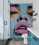 Glamour Girl Abstract Wall Mural Wallpaper.
