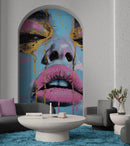 Glamour Girl Abstract Wall Mural Wallpaper.