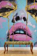 Glamour Girl Abstract Wall Mural Wallpaper.