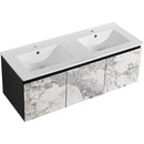 48" Floating Wall-Mounted Bathroom Vanity & Soft-Close Cabinet Door, KD-Package