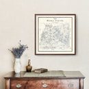 Vintage Map of Panola County, Texas 1897