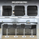 Counter Height Black Bar Stools Set Of 2 For Kitchen
