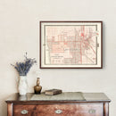 Vintage Map of Council Bluffs, Iowa 1875